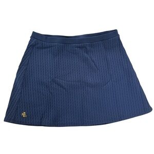 Ralph Lauren Navy Blue Cable Skirt With Golf RLL